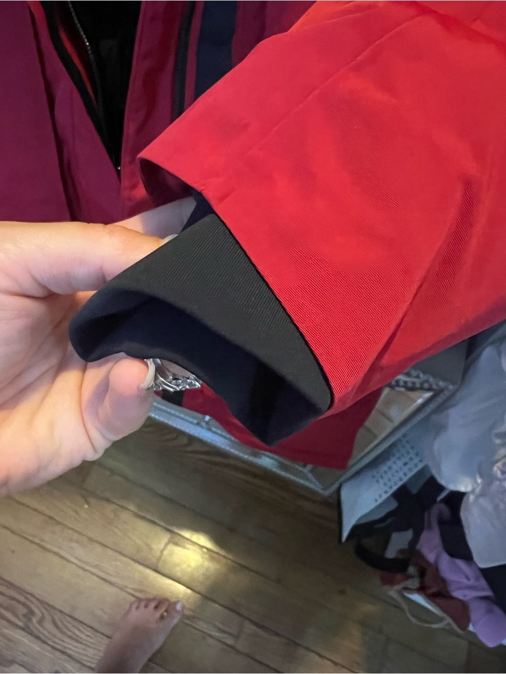 SALE 🔥NWT lululemon WINTER WARRIOR Red Women's Insulated Puffer Parka - Picture 10 of 12